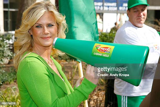 Alison Sweeney attends Zyrtec's "Race Against Your Allergies" event in Madison Square Park on March 19, 2010 in New York City.