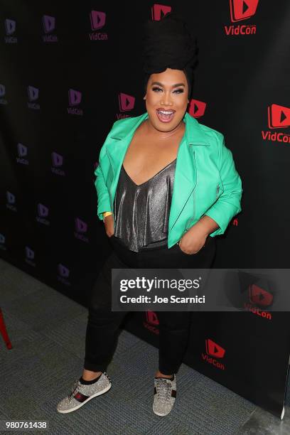 Patrick Starrr attends the 9th Annual VidCon at Anaheim Convention Center on June 20, 2018 in Anaheim, California.
