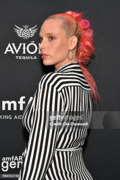 Mery Racauchi attends the amfAR GenCure Solstice 2018 on June 21, 2018 in New York City.