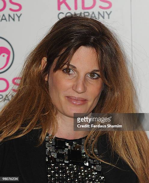 Jemima Khan attends the Shoebox Art Auction in aid of Kids Company and The Bryan Adams Foundation on March 18, 2010 in London, England.