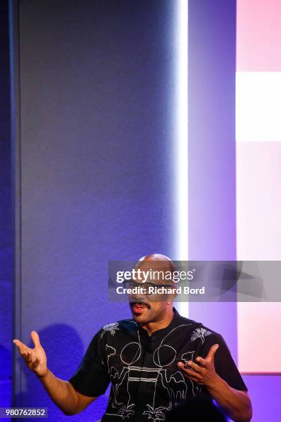 Common speaks during the 'Hollywood Meets Madison Ave' Blk-Ops session during the Cannes Lions Festival 2018 on June 21, 2018 in Cannes, France.