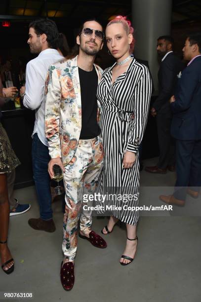 Mery Racauchi and Jazmin Grace attends the amfAR GenCure Solstice 2018 on June 21, 2018 in New York City.