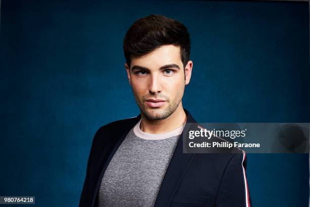 Daniel Preda poses for a portrait at the Getty Images Portrait Studio at the 9th Annual VidCon US at Anaheim Convention Center on June 21, 2018 in...