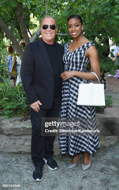 Michael Kors and Condola Rashad attend as Michael Kors and the New York Restoration Project Celebrate The Opening Of The Essex Street Community...