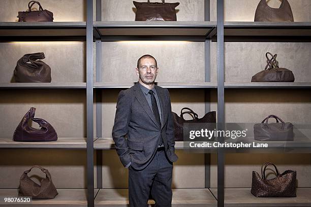 Tomas Maier, creative director of Bottega Veneta, poses for a portrait session on July 8 New York City.