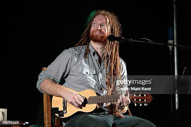 Newton Faulkner performs at Hammersmith Apollo on March 17, 2010 in London, England.