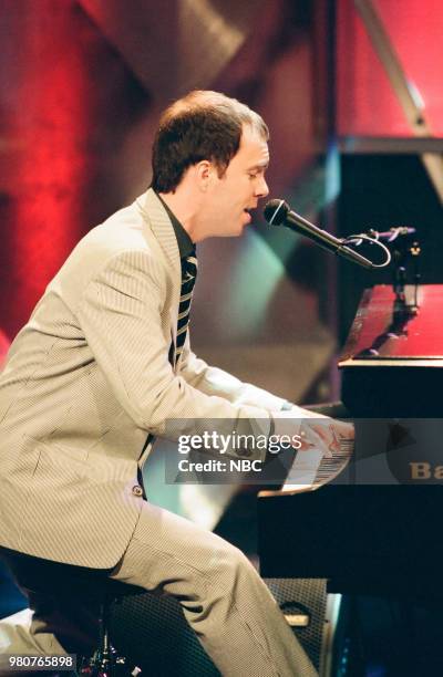 Episode 1621 -- Pictured: Musical guest Ben Folds of "Ben Folds Five" performing on June 08, 1999 --