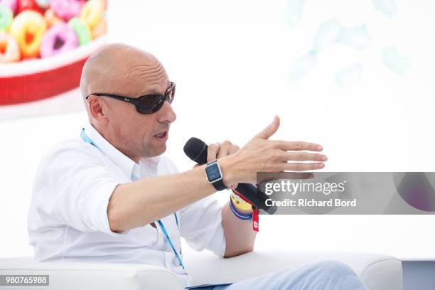 Olivier Robert-Murphy speaks during the Universal Music Group session at the Cannes Lions Festival 2018 on June 21, 2018 in Cannes, France.