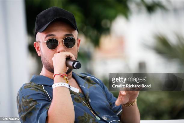 Grammy nominated Dj, Producer and Songwritter Jax Jones speaks during the Universal Music Group session at the Cannes Lions Festival 2018 on June 21,...
