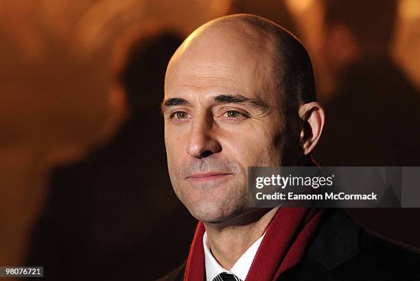 Mark Strong attends the World Premiere of Sherlock Holmes at Empire Leicester Square on December 14, 2009 in London, England.