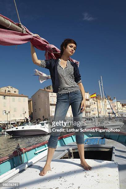 Actress Olga Kurylenko at a portrait session for Madame Figaro in Saint-Tropez, France in June, 2009. PUBLISHED IMAGE. CREDIT MUST READ: Lothar...