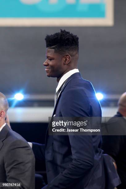 Mohamed Bamba is selected sixth overall by the Orlando Magic during the 2018 NBA Draft on June 21, 2018 at Barclays Center in Brooklyn, New York....