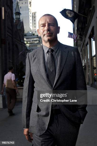 Tomas Maier, creative director of Bottega Veneta, poses for a portrait session on July 8 New York City.