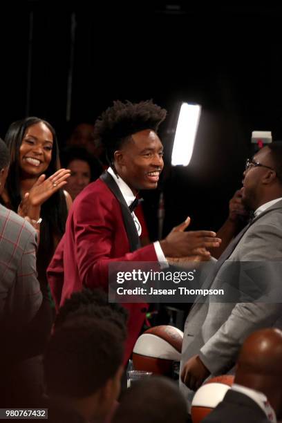 Collin Sexton is selected eighth overall by the Cleveland Cavaliers during the 2018 NBA Draft on June 21, 2018 at Barclays Center in Brooklyn, New...