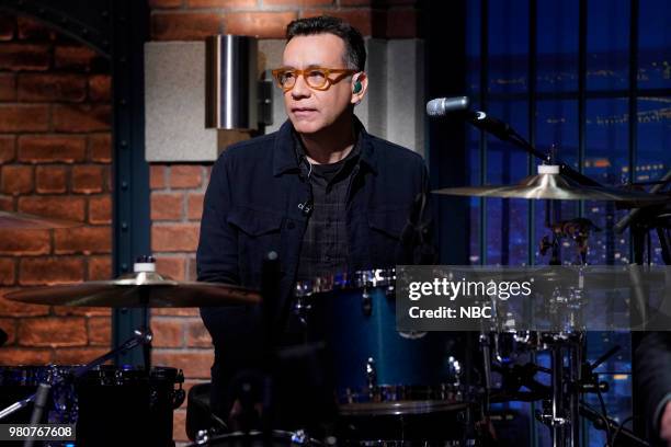 Episode 701 -- Pictured: Fred Armisen of the 8G Band on June 21, 2018 --