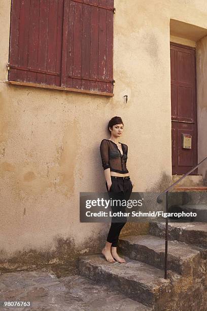 Actress Olga Kurylenko at a portrait session for Madame Figaro in Saint-Tropez, France in June, 2009. PUBLISHED IMAGE. CREDIT MUST READ: Lothar...