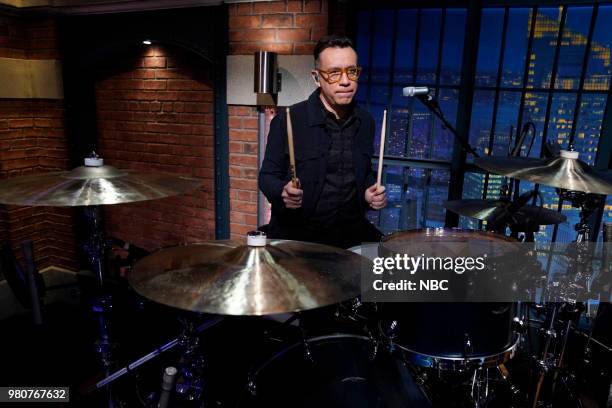 Episode 701 -- Pictured: Fred Armisen of the 8G Band on June 21, 2018 --