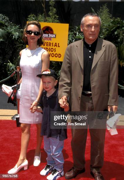 Dennis Hopper, wife Victoria Duffy and son Henry