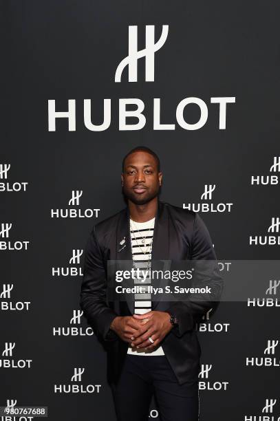 Dwyane Wade attends the Hublot and Dwyane Wade viewing party for the 2018 NBA Draft at Spring Place on June 21, 2018 in New York City.