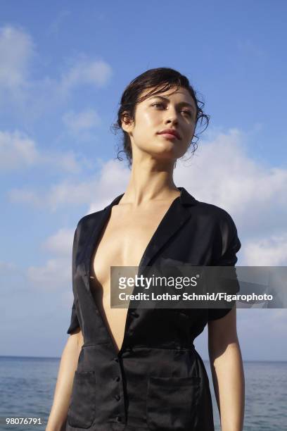 Actress Olga Kurylenko at a portrait session for Madame Figaro in Saint-Tropez, France in June, 2009. CREDIT MUST READ: Lothar...