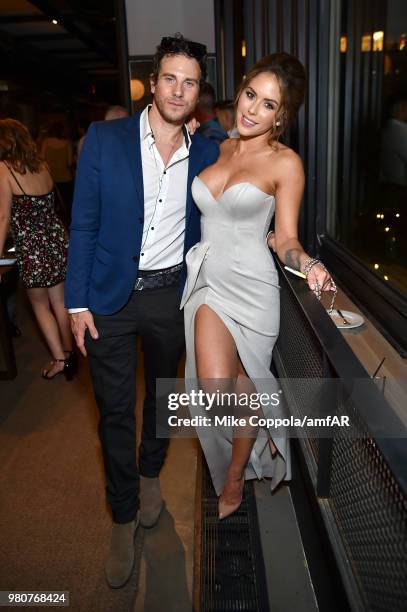 Gregory Siff and Brittney Palmer attend the amfAR GenCure Solstice 2018 on June 21, 2018 in New York City.