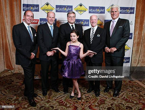 Starlight's Ron Leibow, Colgate's Noel R. Wallace, Nintendo's Don James, actress/Starpower spokesperson Bailee Madison and California Pizza Kitchen...