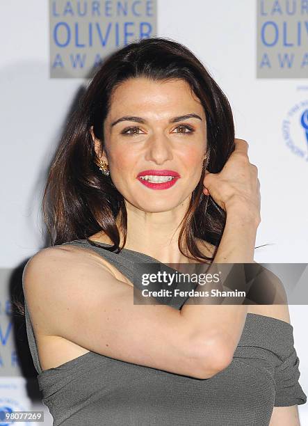 Rachel Weisz attends The Laurence Olivier Awards at The Grosvenor House Hotel on March 21, 2010 in London, England.