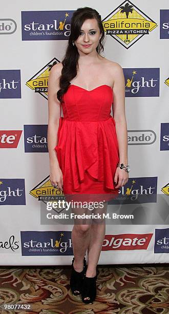 Actress Jillian Clare attends the Starlight Children's Foundation's annual 2010 "A Stellar Night" gala at the Hyatt Regency Century Plaza Hotel on...