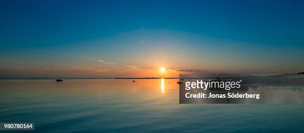 sunset in sweden, varberg. - varberg stock pictures, royalty-free photos & images