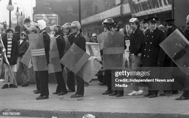 Derry City violence after the match with Bohemians at Dalymount Park, .