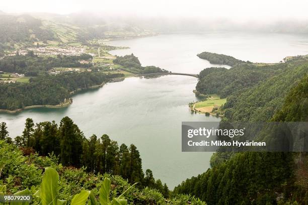 sete cidades ("seven cities") - cidades stock pictures, royalty-free photos & images