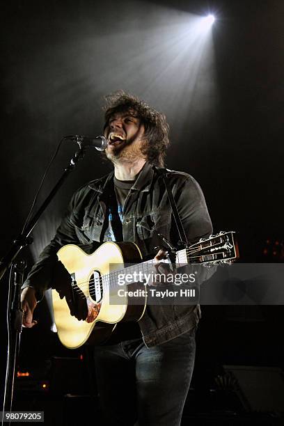 Jeff Tweedy of Wilco performs at the Fabulous Fox Theatre on March 26, 2010 in Atlanta, Georgia.