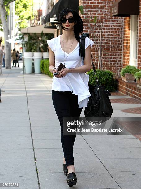 Ashlee Simpson is seen on March 26, 2010 in Los Angeles, California.