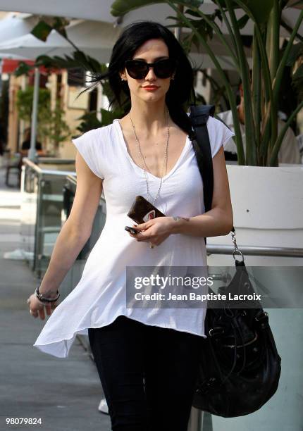 Ashlee Simpson is seen on March 26, 2010 in Los Angeles, California.