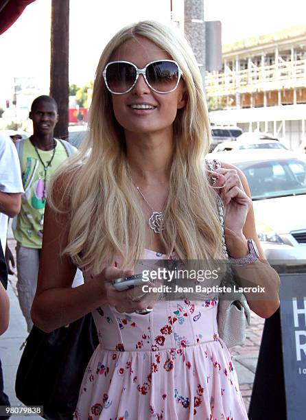 Paris Hilton is seen on March 26, 2010 in Los Angeles, California.