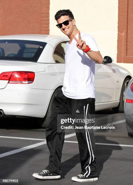 Mark Ballas is seen on March 26, 2010 in Los Angeles, California.