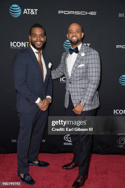 Founder and Co-Founder of ICON Talks John Burns and John Hartsfield attend ICON Talks And Motion Picture Association Of America Host Black Male...