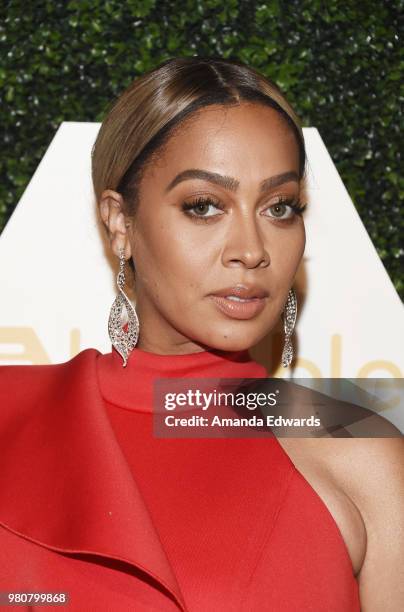 Television personality La La Anthony arrives at the BET Her Awards Presented By Bumble at The Conga Room at L.A. Live on June 21, 2018 in Los...