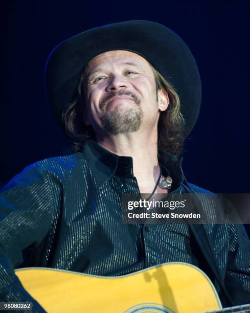 Travis Tritt performs at Route 66 Casino�s Legends Theater on March 26th, 2010 in Albuquerque, New Mexico.