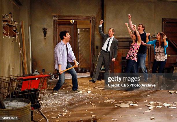 Home Wreckers" -- Ted buys a dilapidated house and takes Lily , Marshall , Barney and Robin to see it, on HOW I MET YOUR MOTHER, Monday, April 19 on...
