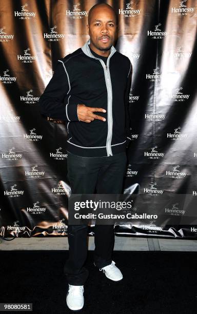 Nice attends the Hennessy announcement launch of Hennessy Black "DJ Mixmasters" program with kickoff bash at 2010 Winter Music Conference at the...