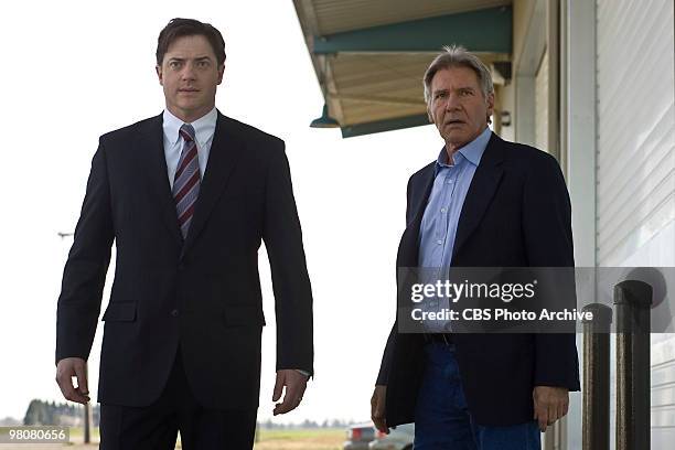 From left: Brendan Fraser as John Crowley and Harrison Ford as Dr. Stonehill in CBS Films' Extraordinary Measures.