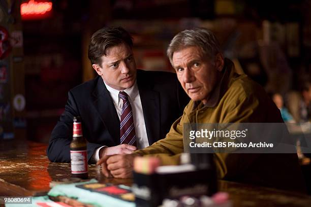 From left: Brendan Fraser as John Crowley and Harrison Ford as Dr. Stonehill in CBS Films' Extraordinary Measures.