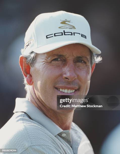 Hale Irwin of the United States after winning the U.S. Senior Open golf tournament on 2 July 2000 at the Saucon Valley Country Club, Old Course in...