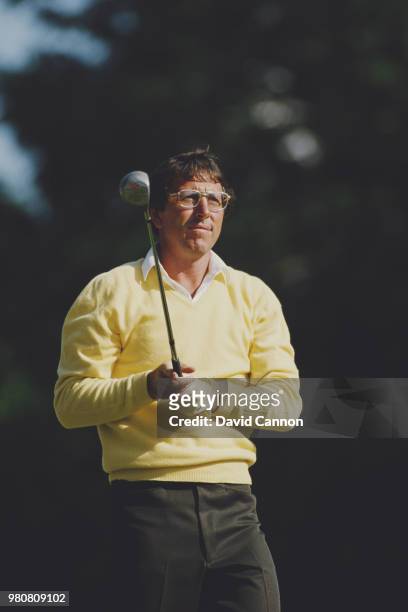 Hale Irwin of the United States follows his shot during the 85th U.S. Open golf tournament on 14 June 1985 at the South Course of Oakland Hills...