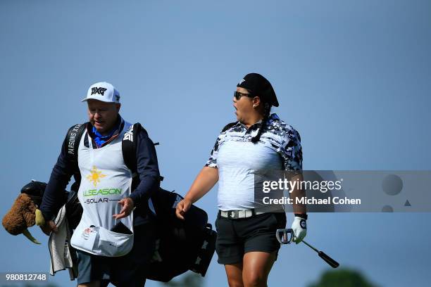 Christina Kim during the first round of the ShopRite LPGA Classic Presented by Acer on the Bay Course at Stockton Seaview Hotel and Golf Club on June...