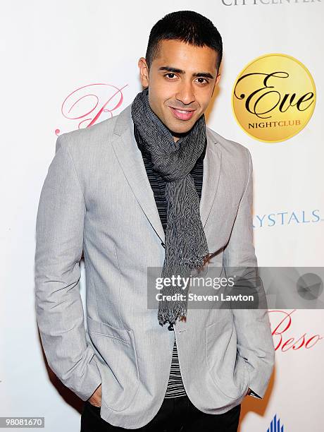 Singer Jay Sean arrives to celebrate his birthday and perform at Eve Nightclub on March 26, 2010 in Las Vegas, Nevada.