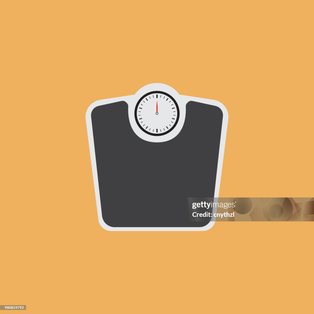 WEIGHT SCALES FLAT ICON
