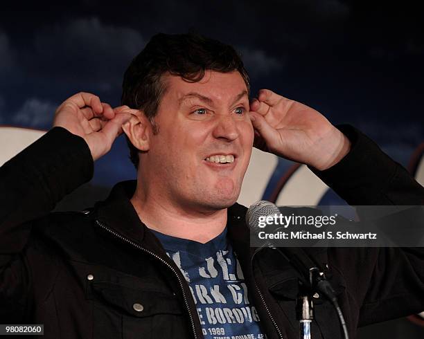 Comedian Jim Short performs at The Ice House Comedy Club on March 26, 2010 in Pasadena, California.