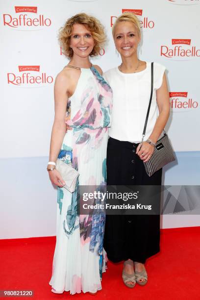 Heike Kloss and Alexia Osswald during the Raffaello Summer Day 2018 to celebrate the 28th anniversary of Raffaello at Villa von der Heydt on June 21,...